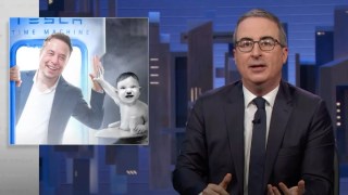 John Oliver Suspects Elon Musk Would Use a Time Machine to Go Back and ‘High-Five Baby Hitler’ | Video